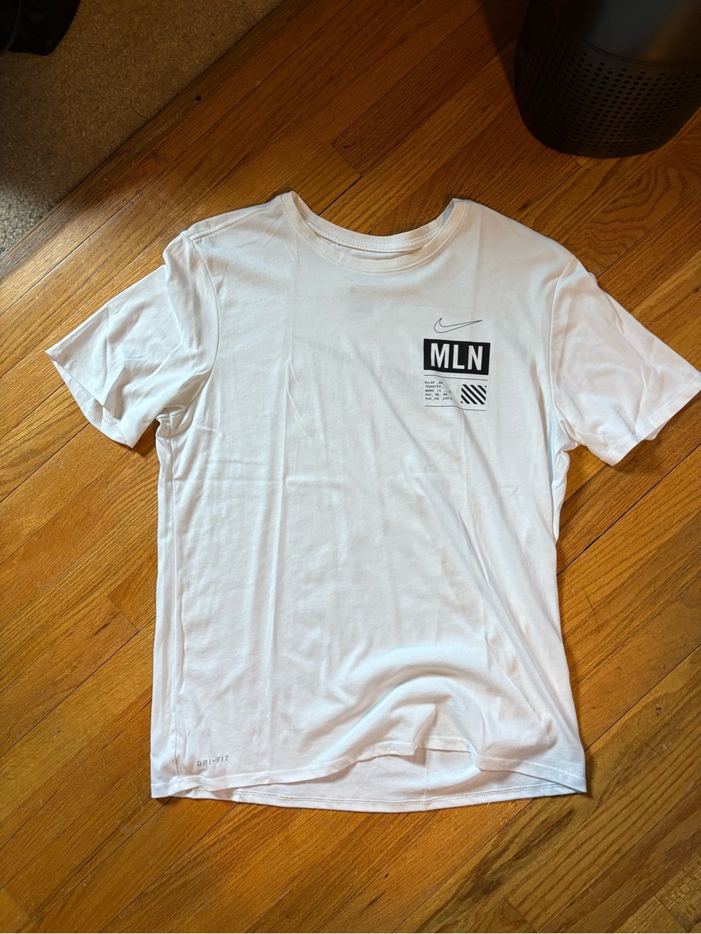 Nike Milan White Short-Sleeve Crew T-Shirt